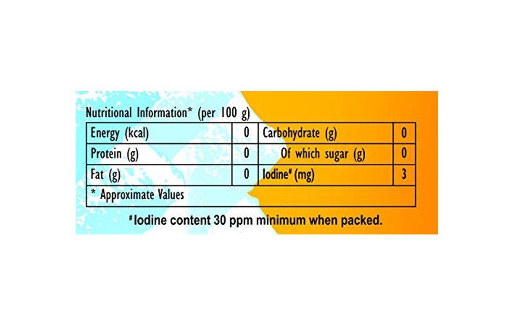 Aashirvaad Iodised Salt (Made From Natural Sea Salt Crystals)   Pack  1 kilogram
